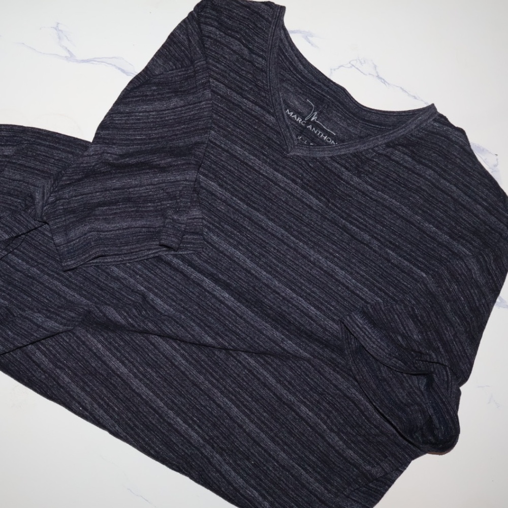 Marc Antony blue shirt